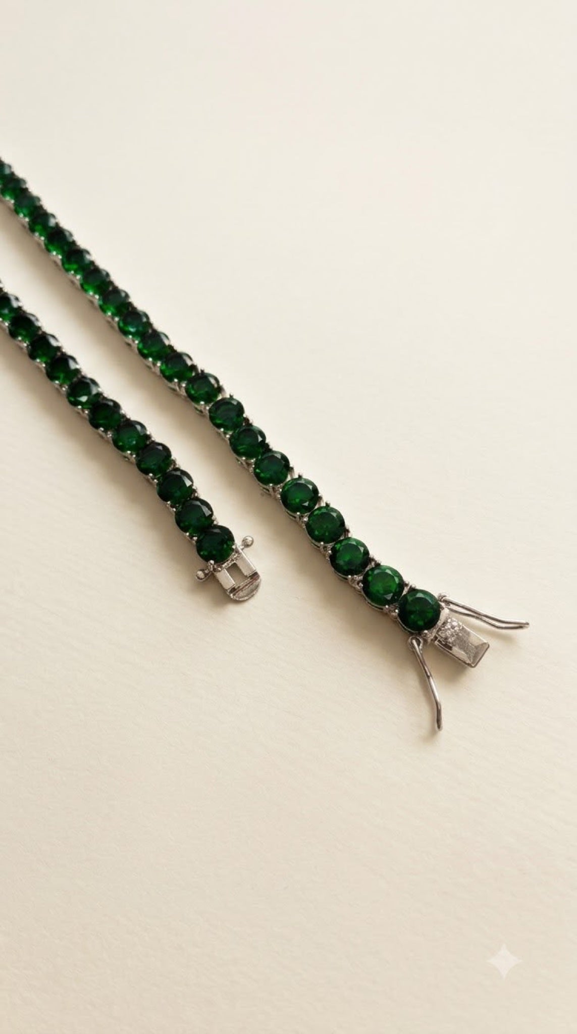 Round crystal tennis chain - view 8
