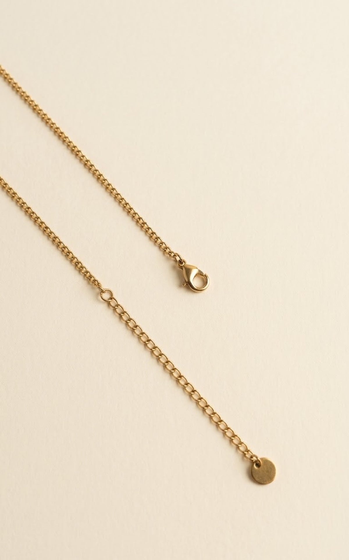 Gold-tone curb waist chain with dangling coin discs - view 3